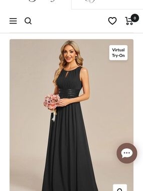 Ever Pretty Black Maxi Dress with Sequined Waist